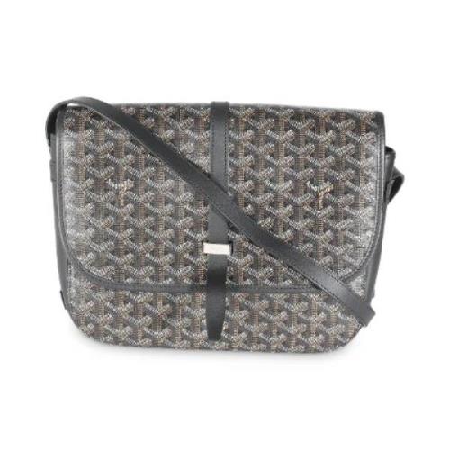 Goyard Vintage Pre-owned Laeder crossbodyvskor Black, Dam