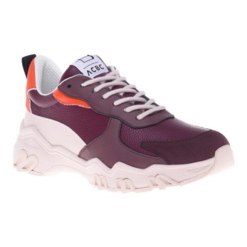 Baldinini Trainers in burgundy eco-leather Multicolor, Dam