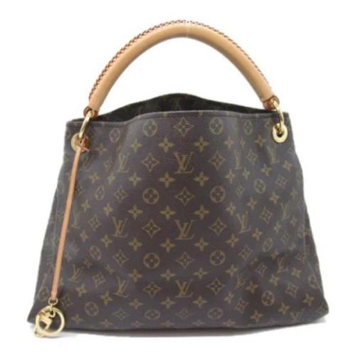 Louis Vuitton Vintage Pre-owned Canvas handvskor Brown, Dam