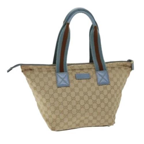 Gucci Vintage Pre-owned Canvas gucci-vskor Beige, Dam