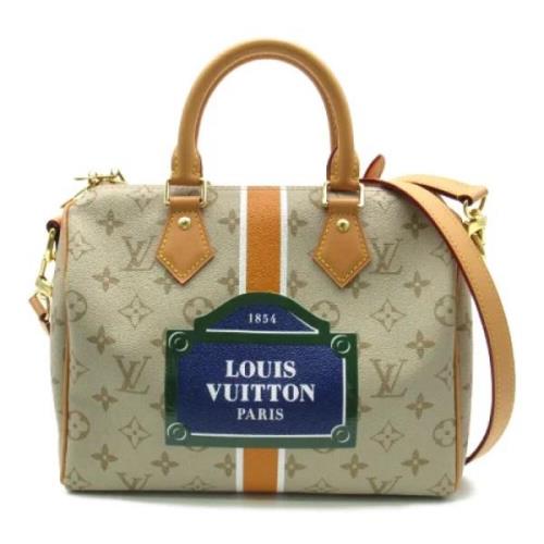 Louis Vuitton Vintage Pre-owned Canvas handvskor Beige, Dam