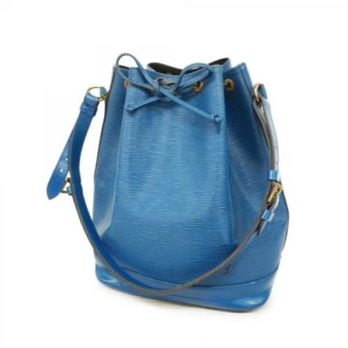 Louis Vuitton Vintage Pre-owned Tyg axelremsvskor Blue, Dam