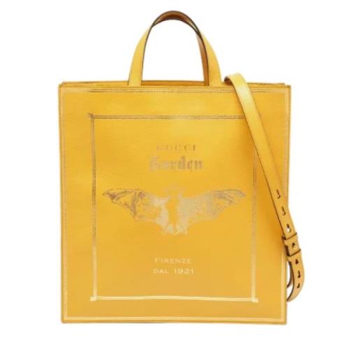 Gucci Vintage Pre-owned Laeder gucci-vskor Yellow, Dam