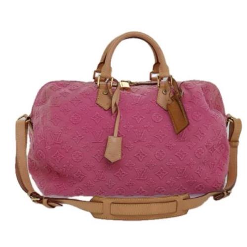 Louis Vuitton Vintage Pre-owned Canvas handvskor Pink, Dam