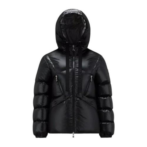 Moncler Quiltad Kort Dunjacka Black, Dam