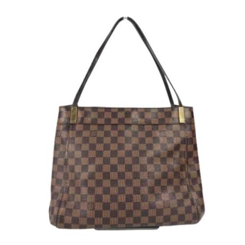 Louis Vuitton Vintage Pre-owned Canvas axelremsvskor Brown, Dam