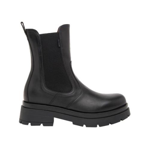 Nerogiardini Svarta Biker Boots med Metall Detaljer Black, Dam