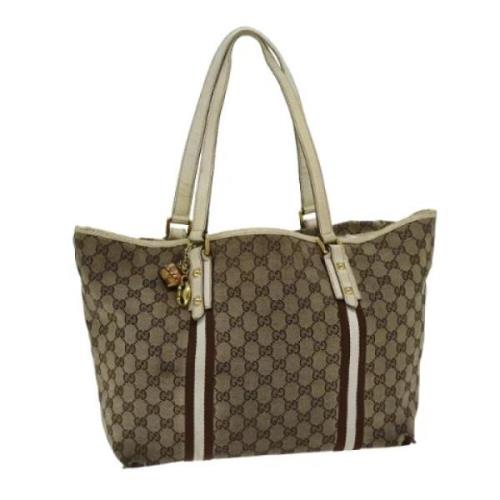 Gucci Vintage Pre-owned Canvas gucci-vskor Brown, Dam