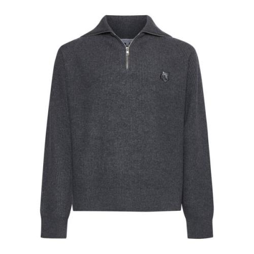 Maison Kitsuné Stiliga Sweaters Kollektion Gray, Herr