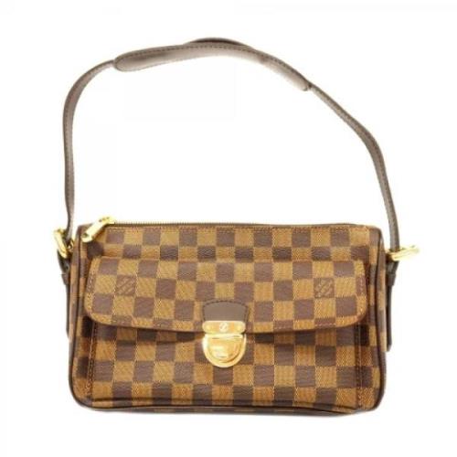 Louis Vuitton Vintage Pre-owned Tyg axelremsvskor Brown, Dam