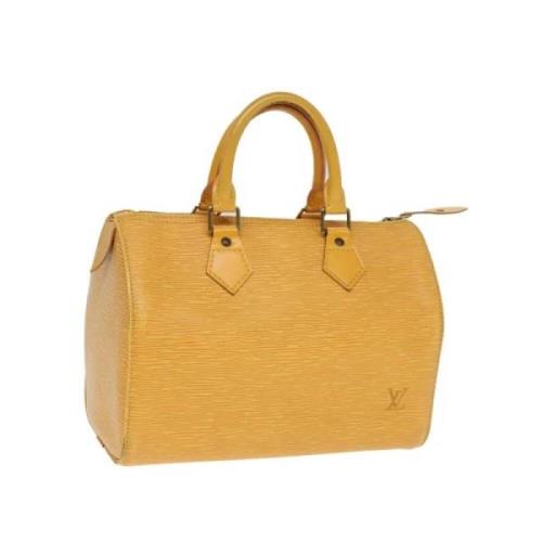 Louis Vuitton Vintage Pre-owned Laeder handvskor Yellow, Dam