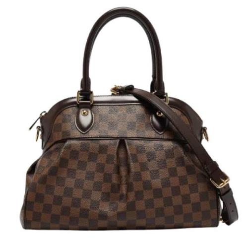 Louis Vuitton Vintage Pre-owned Laeder crossbodyvskor Brown, Dam