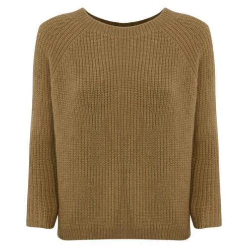 Max Mara Weekend Mohair Raglan Tröja Kamel Brown, Dam