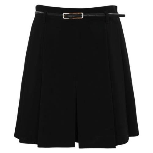 Max Mara Studio Svarta höga veckade byxor Black, Dam