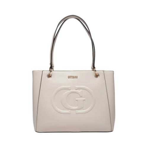 Guess Elegant Cream Shopper Väska Beige, Dam