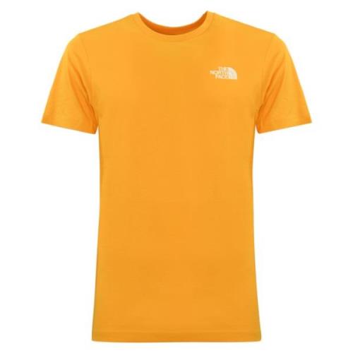 The North Face Gyllene T-shirt med Hjärtlogo Tryck Yellow, Herr