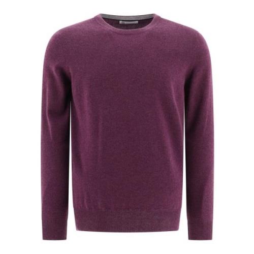 Brunello Cucinelli Cashmere Tröja Purple, Herr