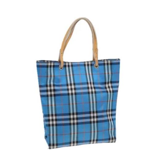 Burberry Vintage Pre-owned Nylon totevskor Blue, Dam