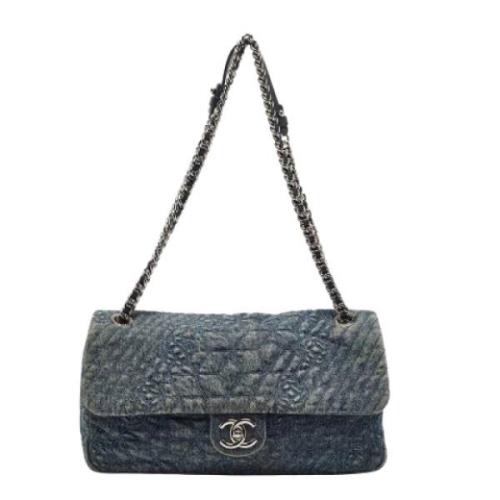 Chanel Vintage Pre-owned Denim chanel-vskor Blue, Dam