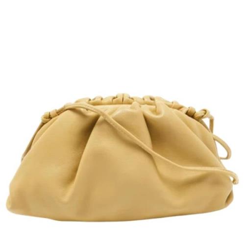 Bottega Veneta Vintage Pre-owned Laeder kuvertvskor Yellow, Dam