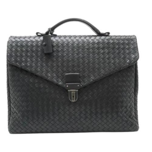 Bottega Veneta Vintage Pre-owned Laeder portfljer Black, Herr