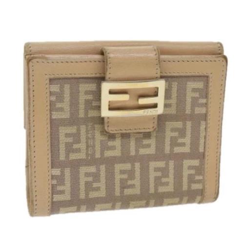 Fendi Vintage Pre-owned Canvas plnbcker Beige, Dam