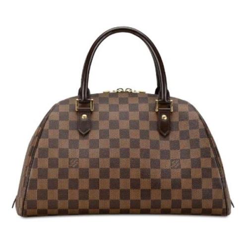 Louis Vuitton Vintage Pre-owned Canvas handvskor Brown, Dam