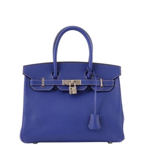 Hermès Vintage Pre-owned Canvas handvskor Blue, Dam