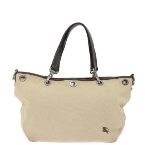 Burberry Vintage Pre-owned Canvas totevskor Beige, Dam