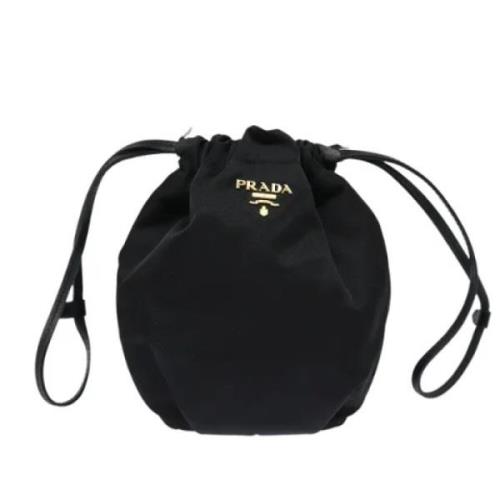 Prada Vintage Pre-owned Tyg prada-vskor Black, Dam