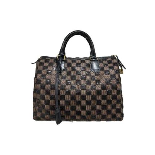 Louis Vuitton Vintage Pre-owned Canvas handvskor Black, Dam