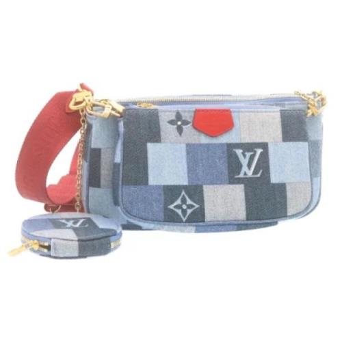 Louis Vuitton Vintage Pre-owned Canvas louis-vuitton-vskor Blue, Dam