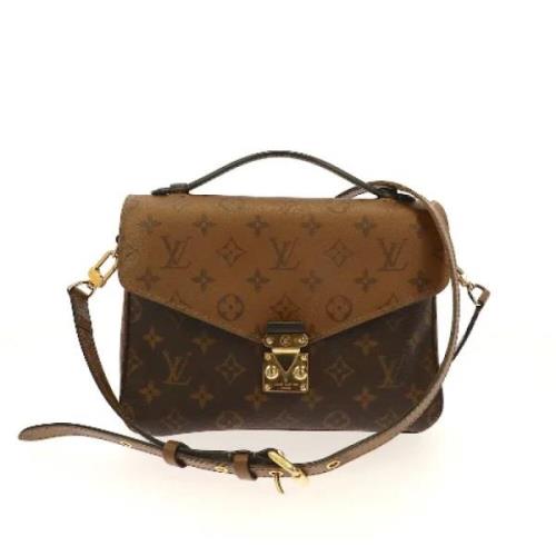 Louis Vuitton Vintage Pre-owned Laeder crossbodyvskor Brown, Dam