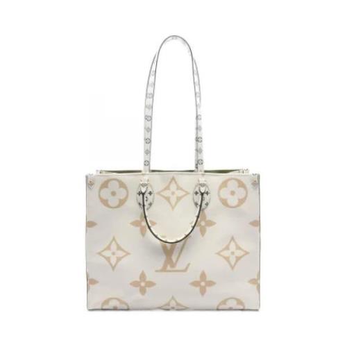 Louis Vuitton Vintage Pre-owned Canvas louis-vuitton-vskor Beige, Dam