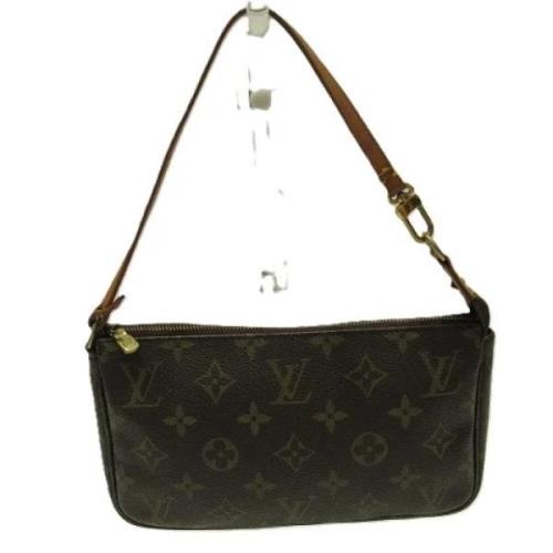 Louis Vuitton Vintage Pre-owned Canvas handvskor Brown, Dam