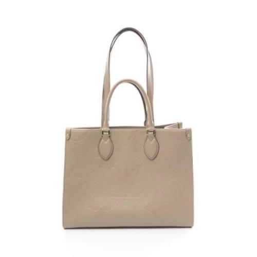 Louis Vuitton Vintage Pre-owned Laeder louis-vuitton-vskor Beige, Dam