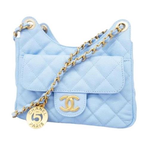 Chanel Vintage Pre-owned Laeder chanel-vskor Blue, Dam