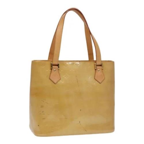 Louis Vuitton Vintage Pre-owned Laeder totevskor Beige, Dam