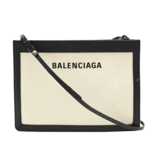 Balenciaga Vintage Pre-owned Canvas balenciaga-vskor Beige, Dam