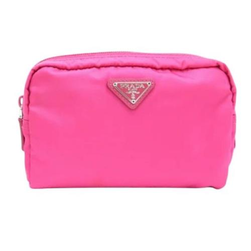 Prada Vintage Pre-owned Nylon prada-vskor Pink, Dam