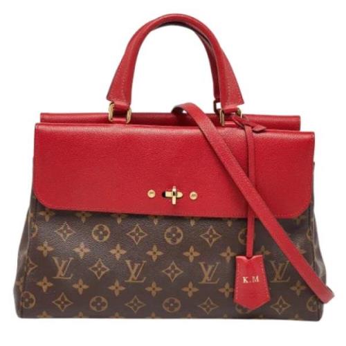 Louis Vuitton Vintage Pre-owned Laeder totevskor Red, Dam