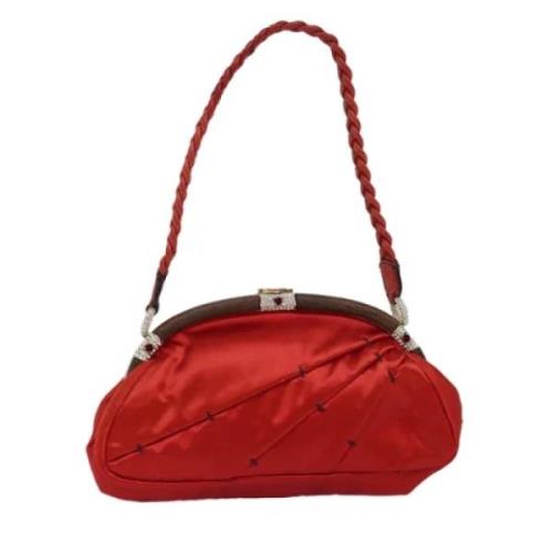 Valentino Vintage Pre-owned Tyg handvskor Red, Dam