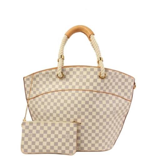 Louis Vuitton Vintage Pre-owned Tyg totevskor Beige, Dam