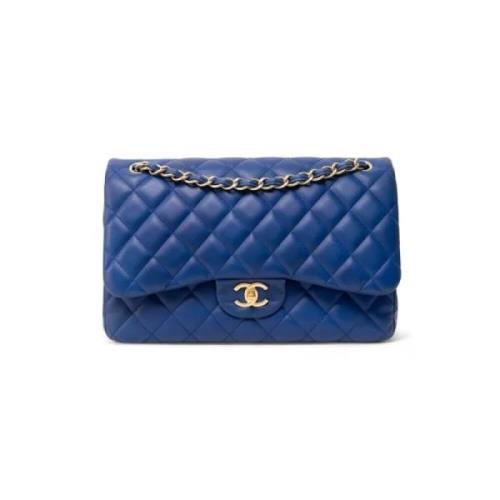 Chanel Vintage Pre-owned Laeder axelremsvskor Blue, Dam