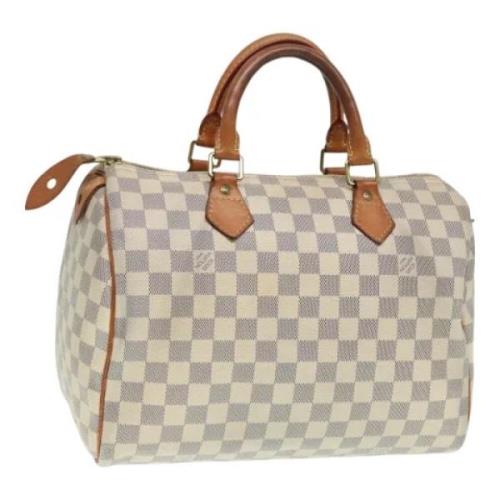 Louis Vuitton Vintage Pre-owned Canvas handvskor White, Dam