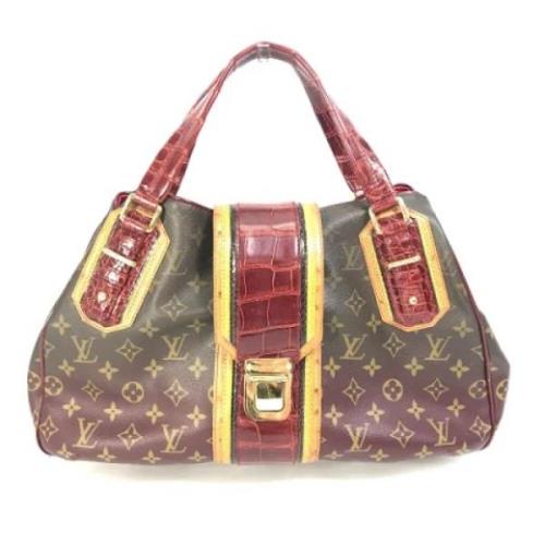 Louis Vuitton Vintage Pre-owned Tyg axelremsvskor Red, Dam