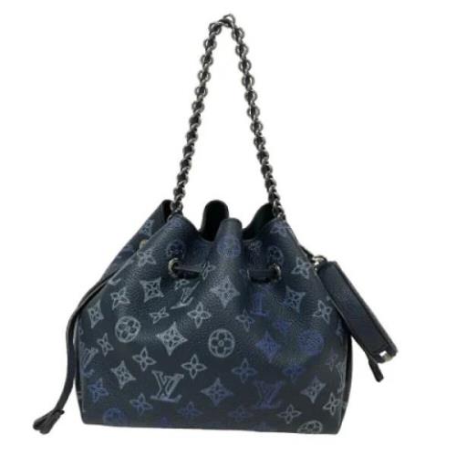 Louis Vuitton Vintage Pre-owned Laeder handvskor Blue, Dam