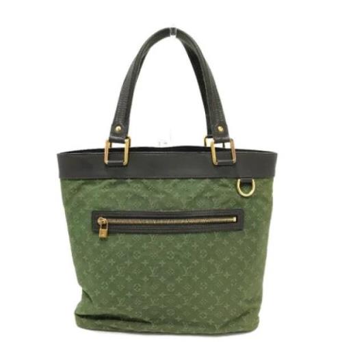 Louis Vuitton Vintage Pre-owned Tyg handvskor Green, Dam