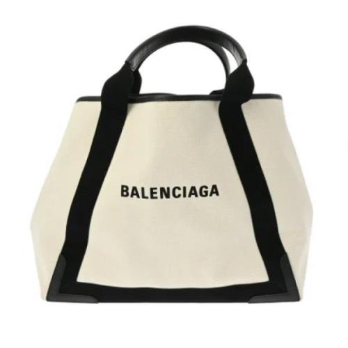 Balenciaga Vintage Pre-owned Canvas balenciaga-vskor Beige, Dam