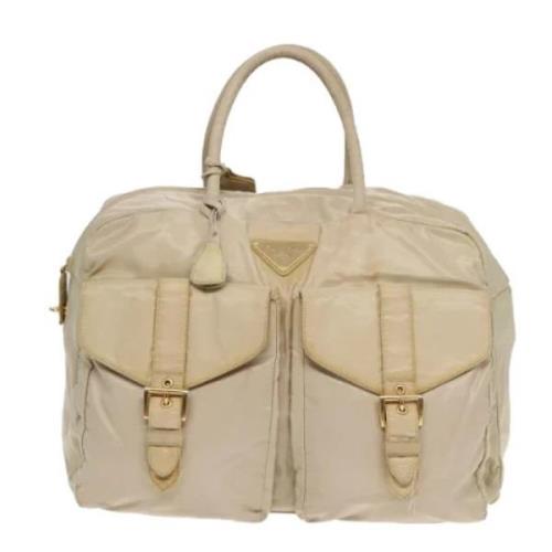 Prada Vintage Pre-owned Tyg prada-vskor Beige, Dam